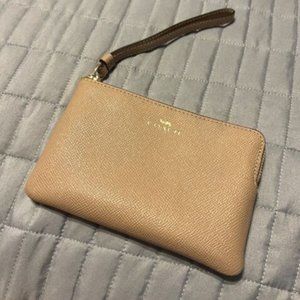 Coach Corner Zip Wristlet